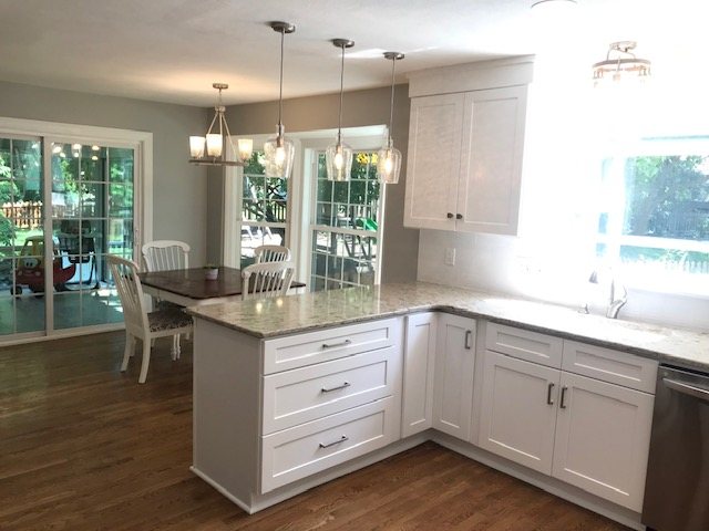 White kitchen remodel